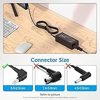 Vista 5 de Cable de alimentación de 19 V 65 W para monitor Asus VS248H-P VG248QE VX238H MX279H ROG PG278Q - Reemplazo del cargador adaptador de CA LJO-EEIH