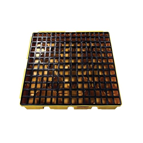 Miniatura 70 de Eagle Plataforma modular para derrames de un tambor, 26.25"x26"x6.5", sumidero de 15 galones, bandeja de contención de capacidad de carga de 2,000