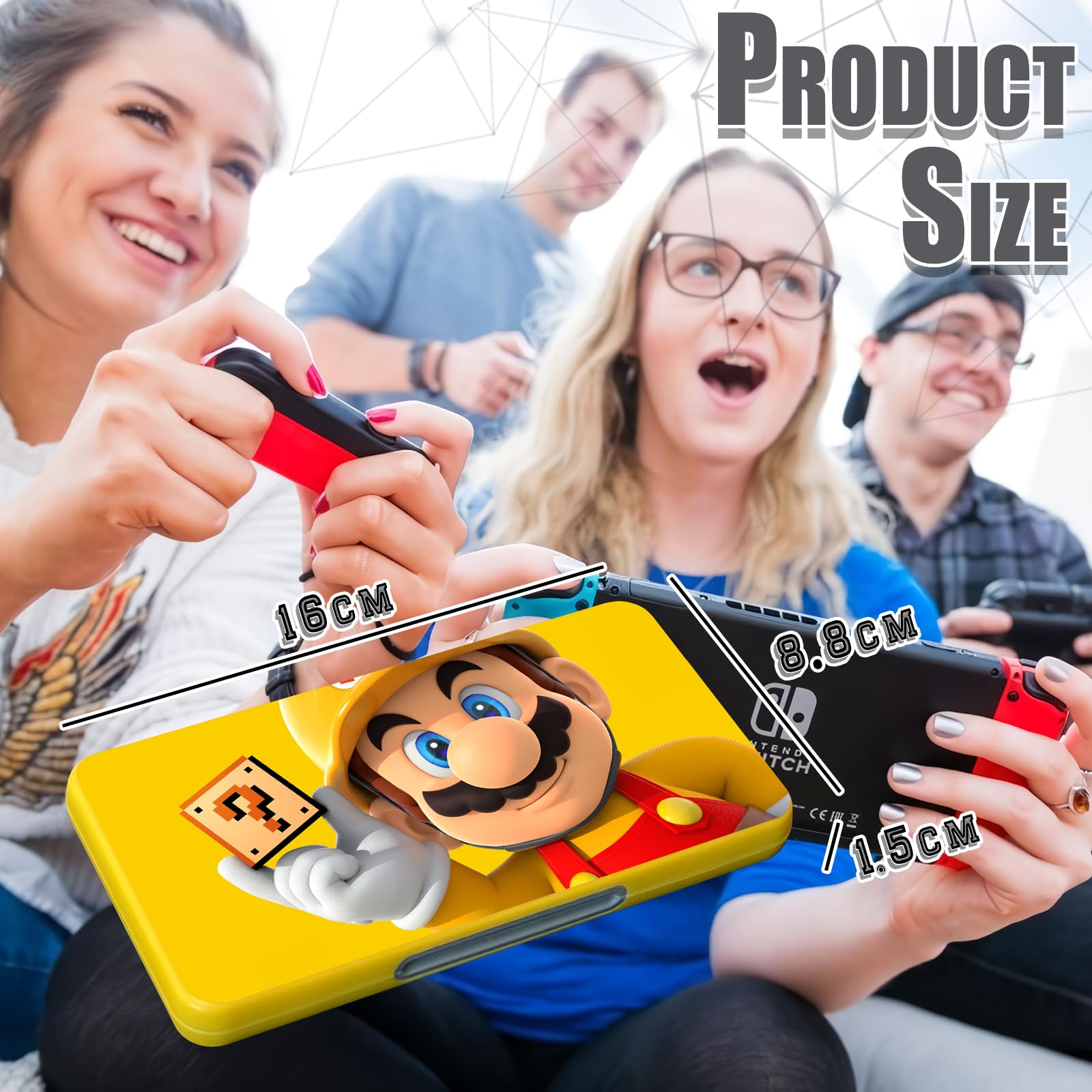 Custodia per Schede di Gioco, Custodie Giochi per Switch, Switch Game Card Case, Con 48 Giochi Cartridge Slot & 48 SD Card Storage, Design Magnetico,Organizer Antiurto Resistente All'acqua (SC4802)
