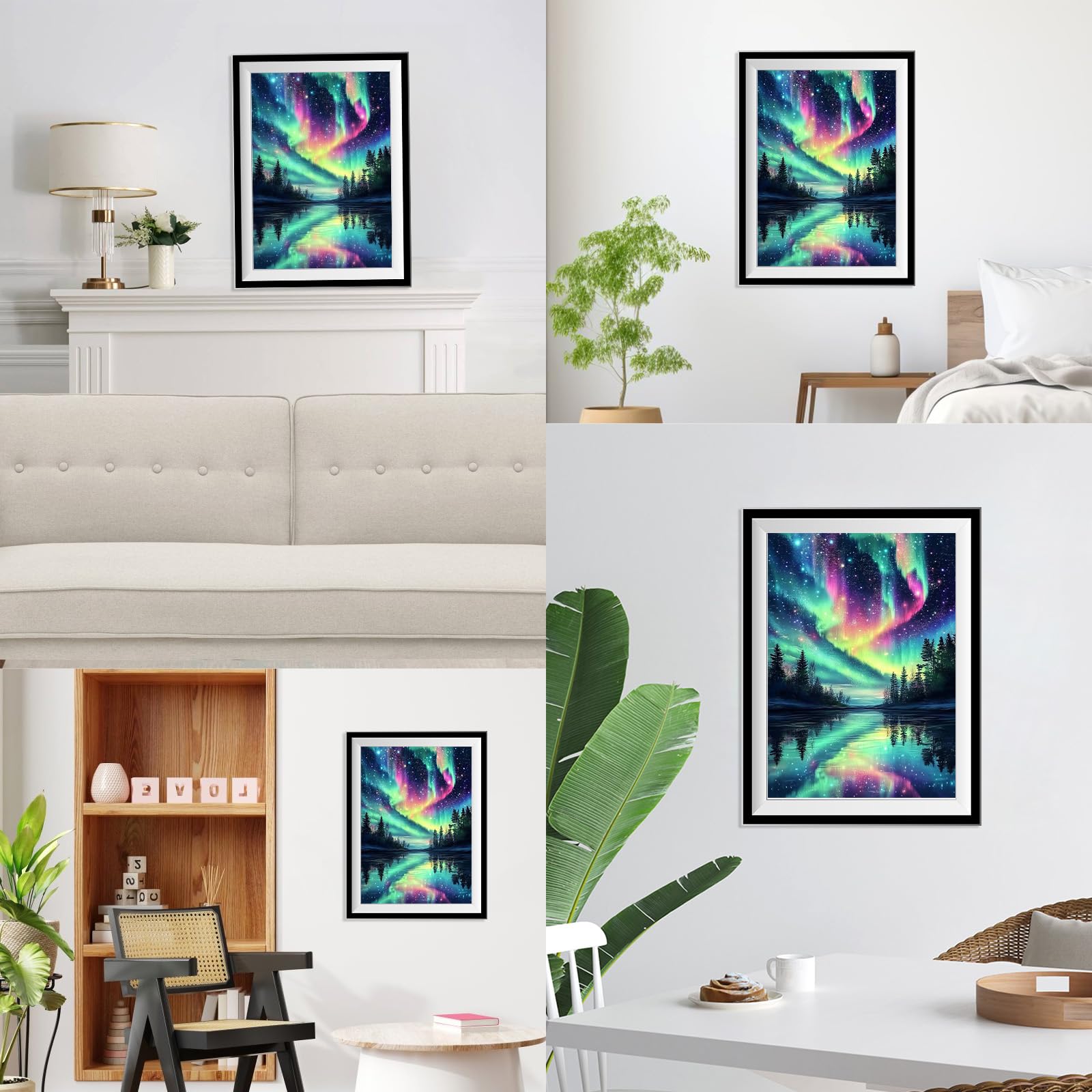 Instarry Kit Diamond Painting 5D Grandi Dimensioni 60x40 Cm, Balena Blu Con Diamanti Rotondi, Tela HD E Strumenti Inclusi, Decorazione Casa