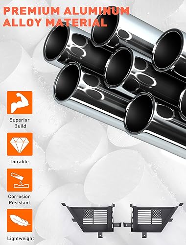 Miniatura 3 de Savadicar Bolsillos de metal para puerta delantera compatibles con Jeep Wrangler JK JKU 2011-2018, accesorios de almacenamiento de puerta para