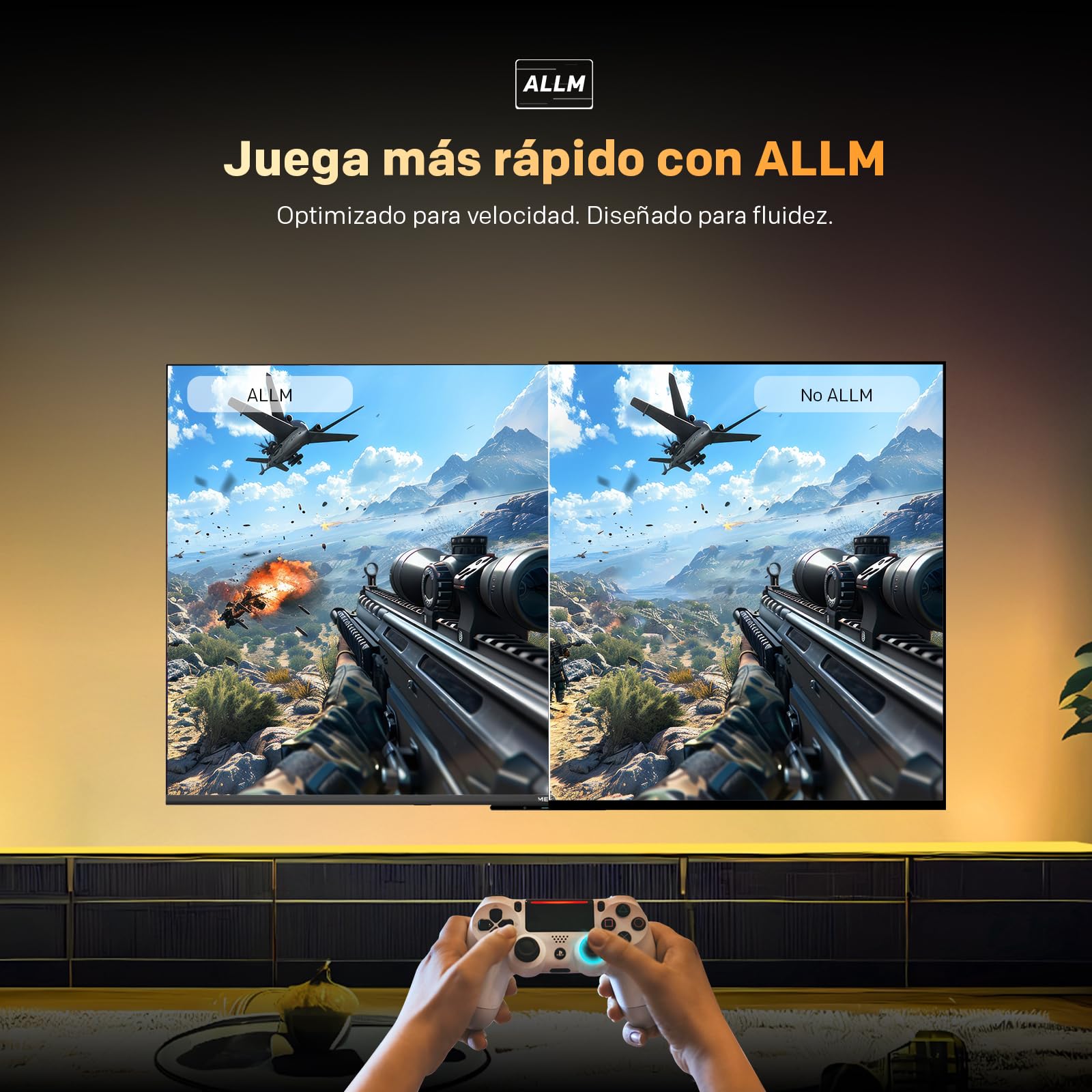 Metz 43" MQF7500Z QLED 4K Google TV, 5th Gen QLED, Smart TV, HDR10+, Dolby Vision & Atmos, 120Hz Mode, MEMC, Game Hub, AI TV, Google Cast, Cuidado Ocular, Asistencia Visual, 2025