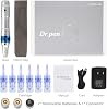 Dr. Pen Ultima A6 Professional Microneedling Pen Wireless Electrical Skin Care Tools with 6 Square Nano Needle Cartridges