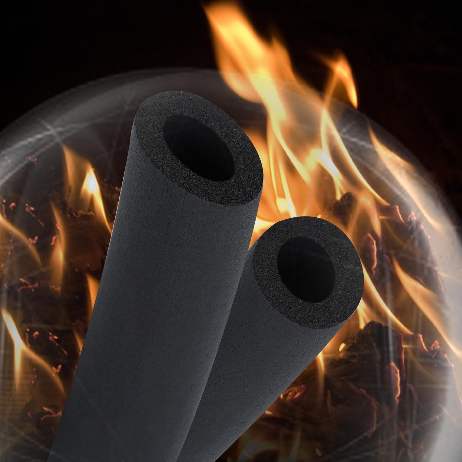 Gkhlg 1 Piece Pipe Insulation Foam Tube High-Density Insulation for Pipes Ideal for Outdoor and Indoor Use Pipe Lagging Foam Suitable for All Hairstyles 1"(25mm) ID x 6Ft - Image 4