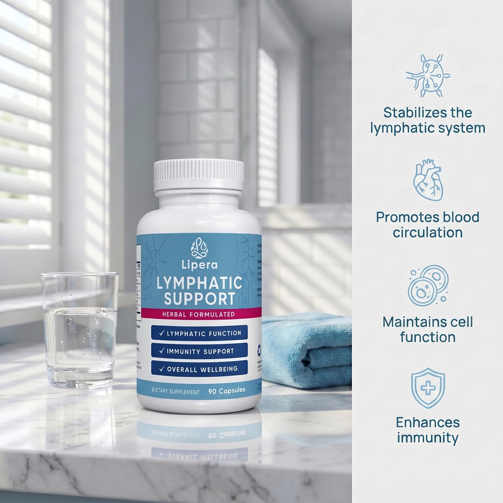 Amazon.com: KLUNIZ Lipera Lymphatic Support - 90 Capsules