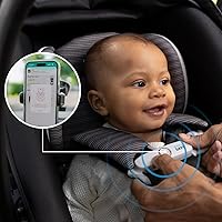 Vista 9 de Evenflo LiteMax NXT Asiento de coche para bebés con orientación trasera, ligero para prematuros e infantes 3-30lbs con SensorySoothe. Fácil Cuarzo