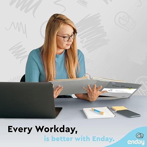 Vista 130 de Carpeta de 3 anillos de 1 pulgada, cubierta transparente de 1 pulgada con 2 bolsillos interiores, carpetas de anillos redondos de colores, en gris