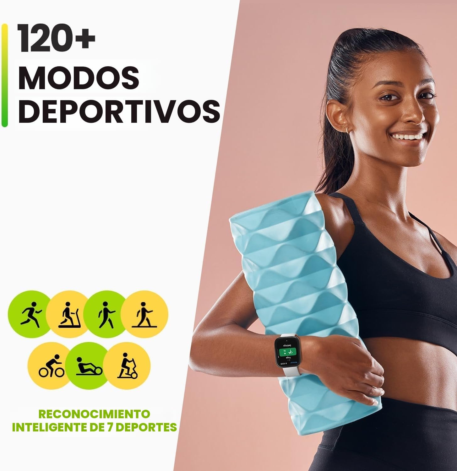 Amazfit Bip 5 Reloj Inteligente 46 mm, Pantalla Grande de 1,91″, Llamadas Bluetooth, Alexa integrada, GPS, batería de hasta 10 días, Smartwatch para Hombre y Mujer 6