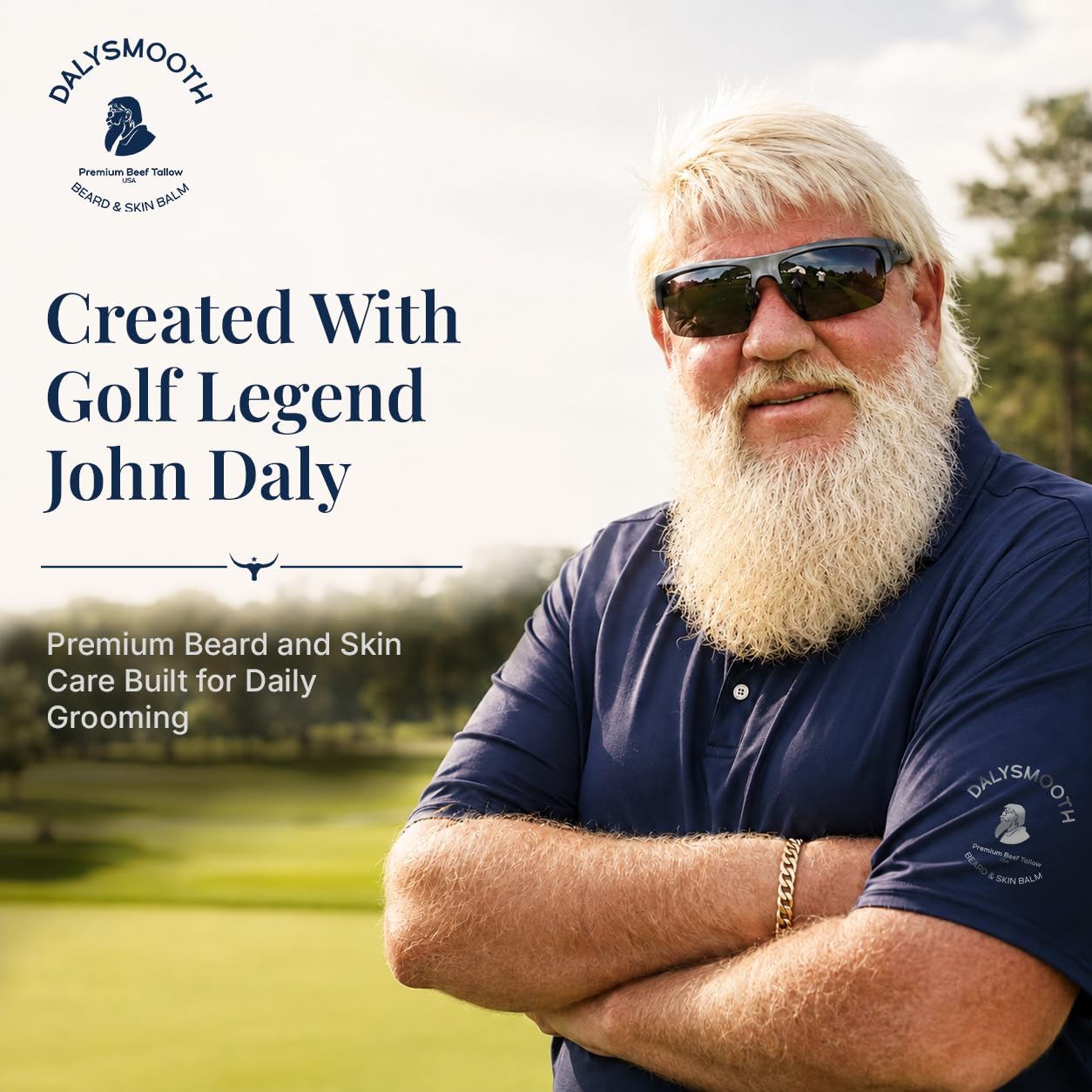 John Daly Sweet Tobacco Beef Tallow Balm Face & Beard 4oz