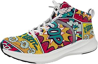 Pop Art Herren Laufschuhe Sneakers Tennis Workout Walking Gym Athletic Schuhe, Mehrfarbig, 11.5 US