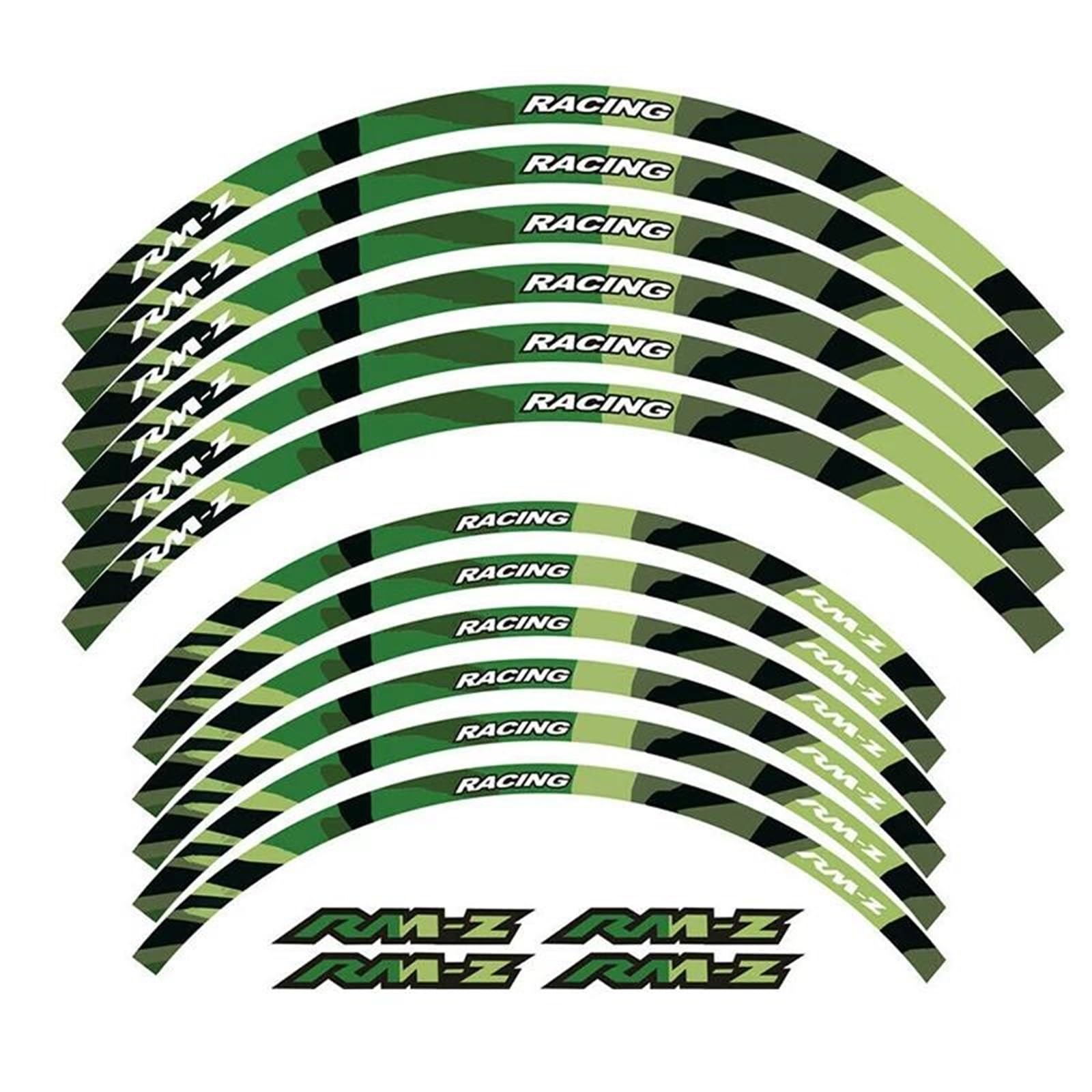 Motorcycle Stickers Reflective Wheel Decals Rims for Suzuki RMZ450 RMZ250 RMZ 450 250 RM Z450 Z250 Z(Style 3)