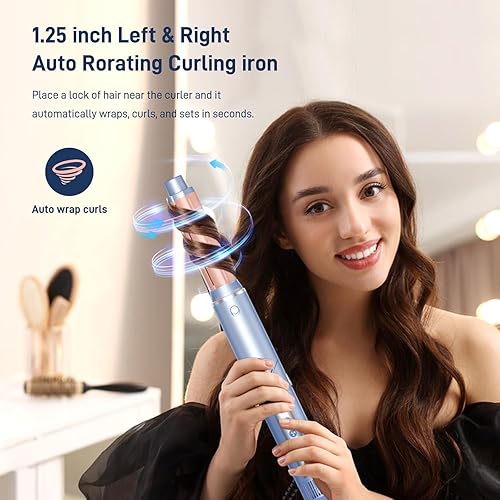 Miniatura 2 de 5 in 1 Hot Air Multi-Styler Professional Hair Wrap Styler Set with Air Curlers, Hair Dryer Brush, Straightener, Concentrator for Fast Drying Curling