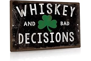 Putuo Decor Bad Decisions Bar Pub Decor Tin Sign
