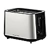 Russell Hobbs Toaster 2 Slice (Extra Wide slots, 6 Browning levels, High-Lift, Frozen, Reheat & Cancel function, Lift & Look, Removable crumb tray, Brushed stainless steel) Classics 27390