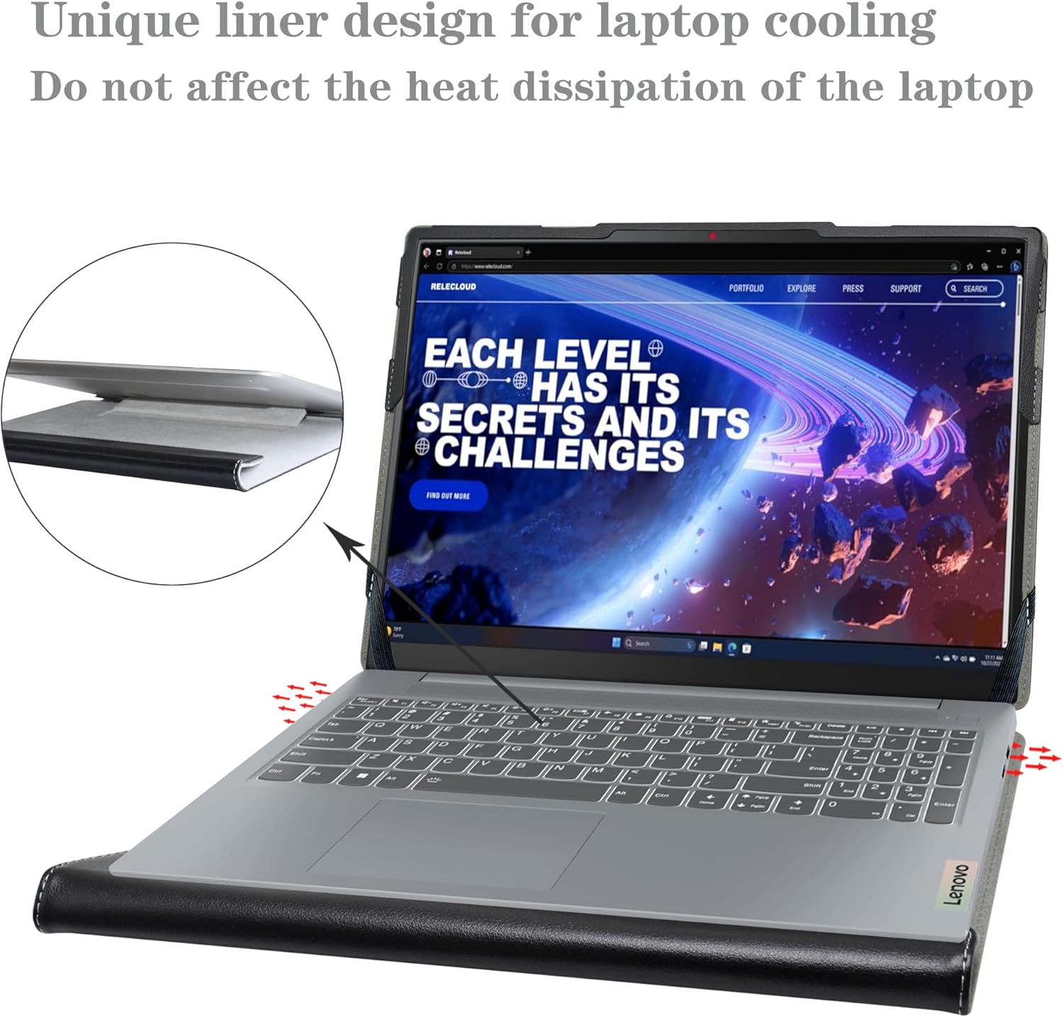 Alapmk Protective Case for Lenovo Yoga Slim 7i Aura Edition Intel 15/Ideapad Slim 5i 15 Gen 10/Ideapad Slim 5i 15 Gen 9/IdeaPad Slim 3i 15 Gen 10/IdeaPad Slim 3X Gen 10 15,Black