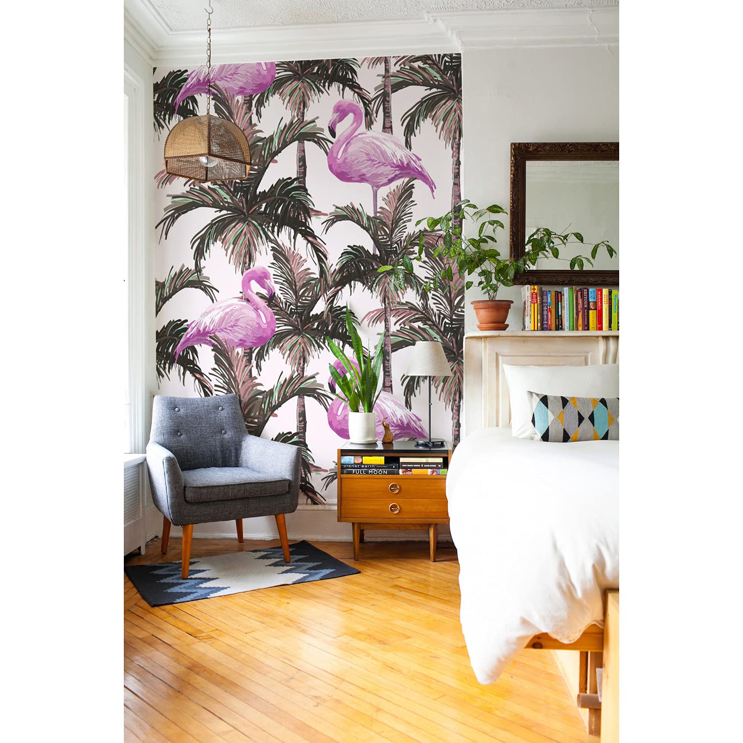 Papier peint tropical grand format 250x104cm revêtement meuble et mur