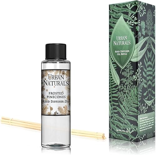Miniatura 29 de Urban Naturals Reed Diffuser Oil Refill Ocean Mist Sea Salt with Salt Spray, Violet Leaf, Sea Grass, Driftwood 8 oz + Free Reed Sticks, Made in The