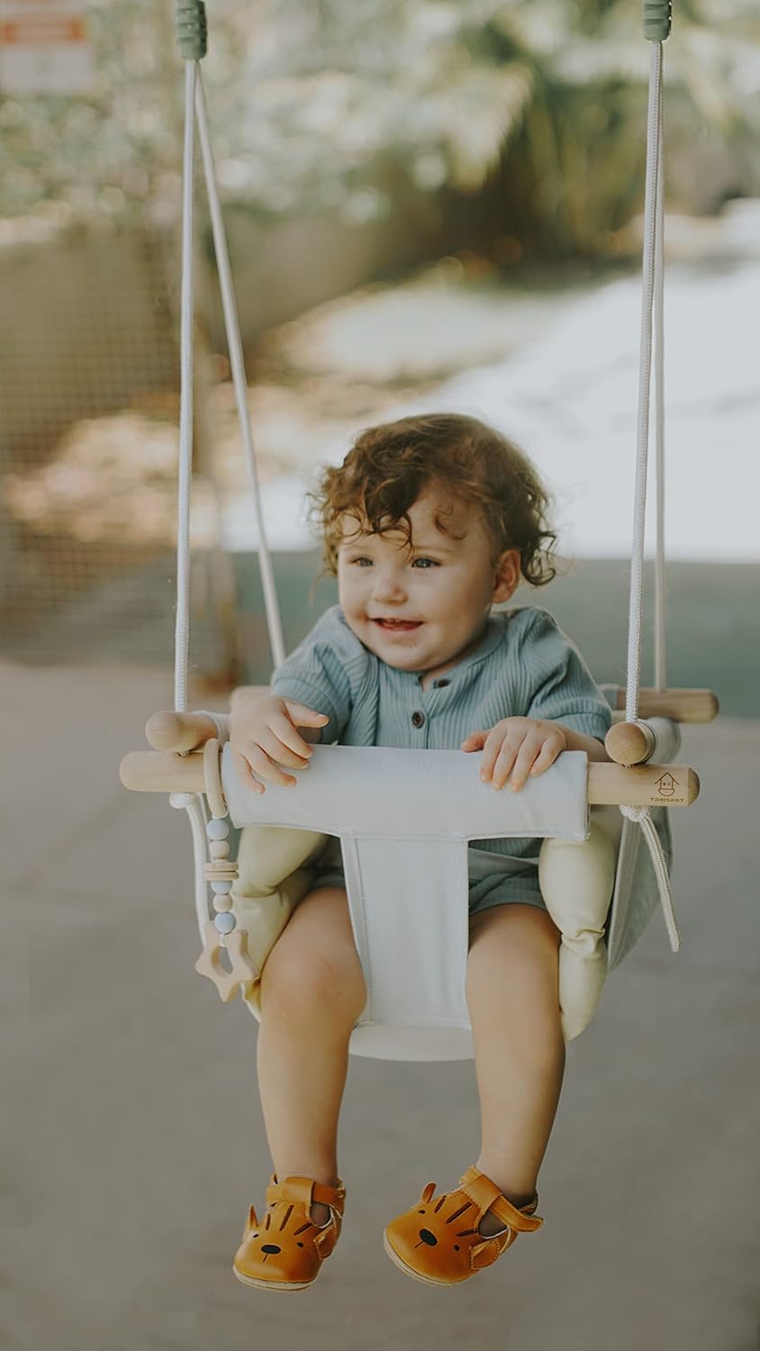 Troispot Ceilng Swing Chair for Baby, 110lbs Secure Hanging