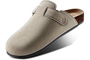 Comfort Clogs Slippers Premium for Men Women, Unisex Cushy Cork-Footbed