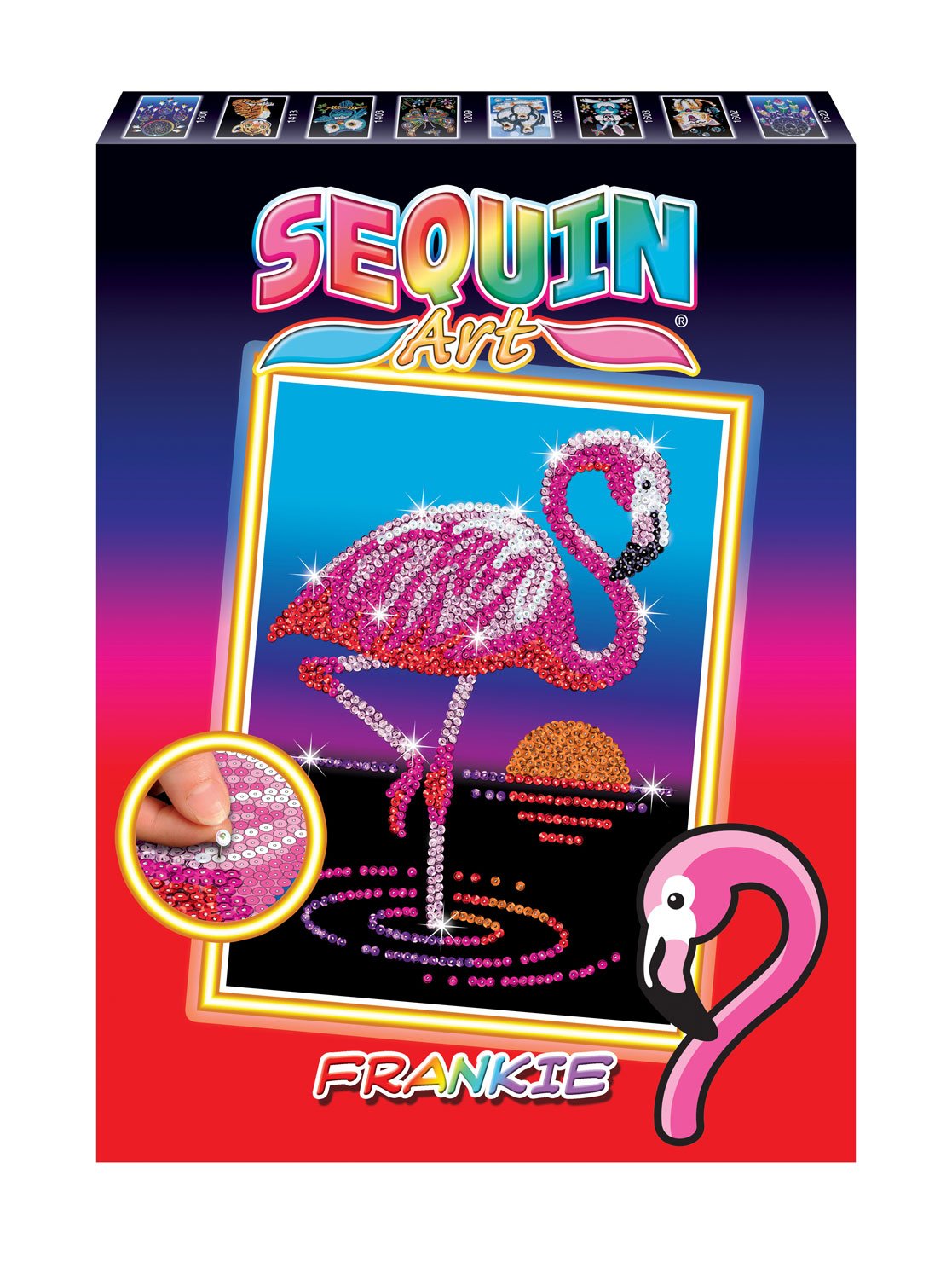 Sequin Art Red Frankie The Flamingo Sparkling Arts and Crafts Kit