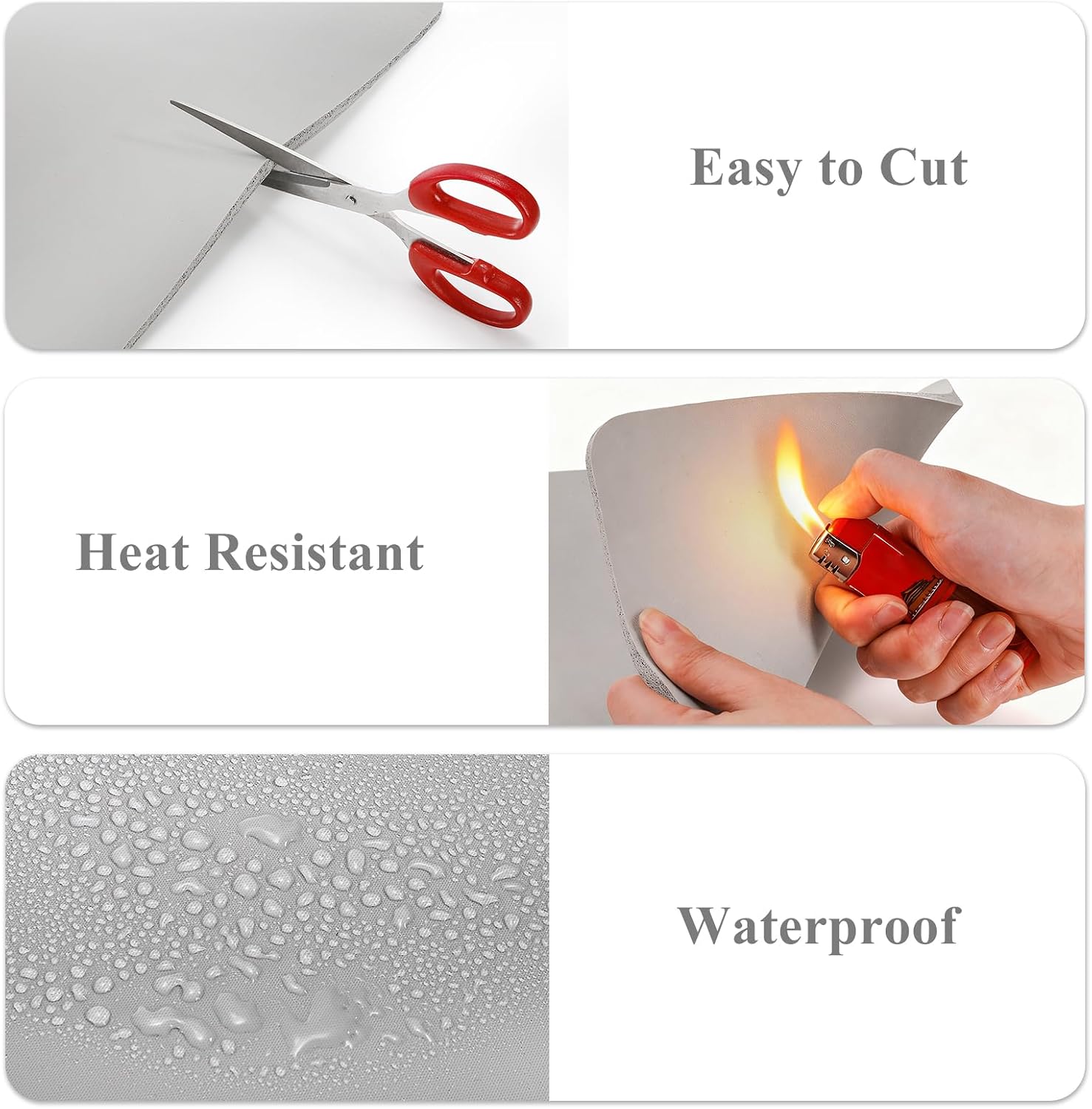 WRINGKIT 2 Pack Silicone Heat Press Mat 15 x 12 Inch, Heat Press Pad 0.3" Thickness, Double Sides Applicable Silicone Pressing Pad for Craft Vinyl Ironing Insulation Transfer