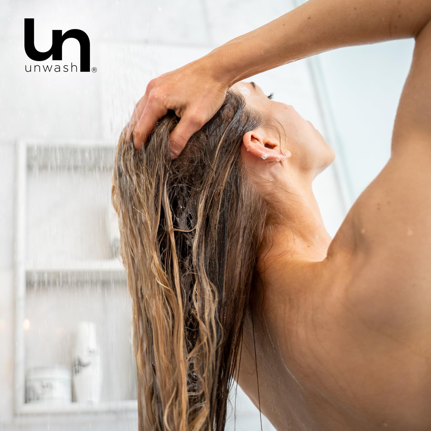 unwash Hydrating Hair Masque - Deep Conditioning & Restorative Hair Treatment for Damaged, Dry & Colored Hair, Sulfate & Paraben Free, Made w/Argan and Coconut Oils, 6.4 Fl Oz