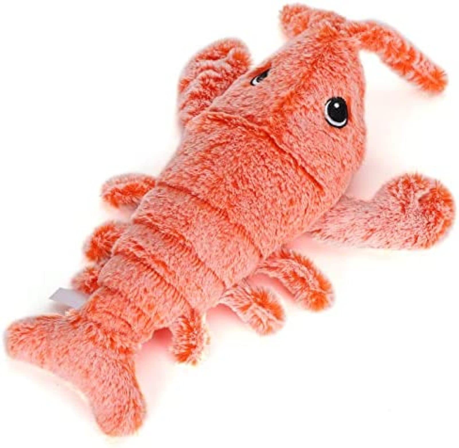 Langosta eléctrica de gambas,Juguetes eléctricos para Masticar para Mascotas,Juguete Interactivo Recargable por USB para Mascotas con simulación de Forma