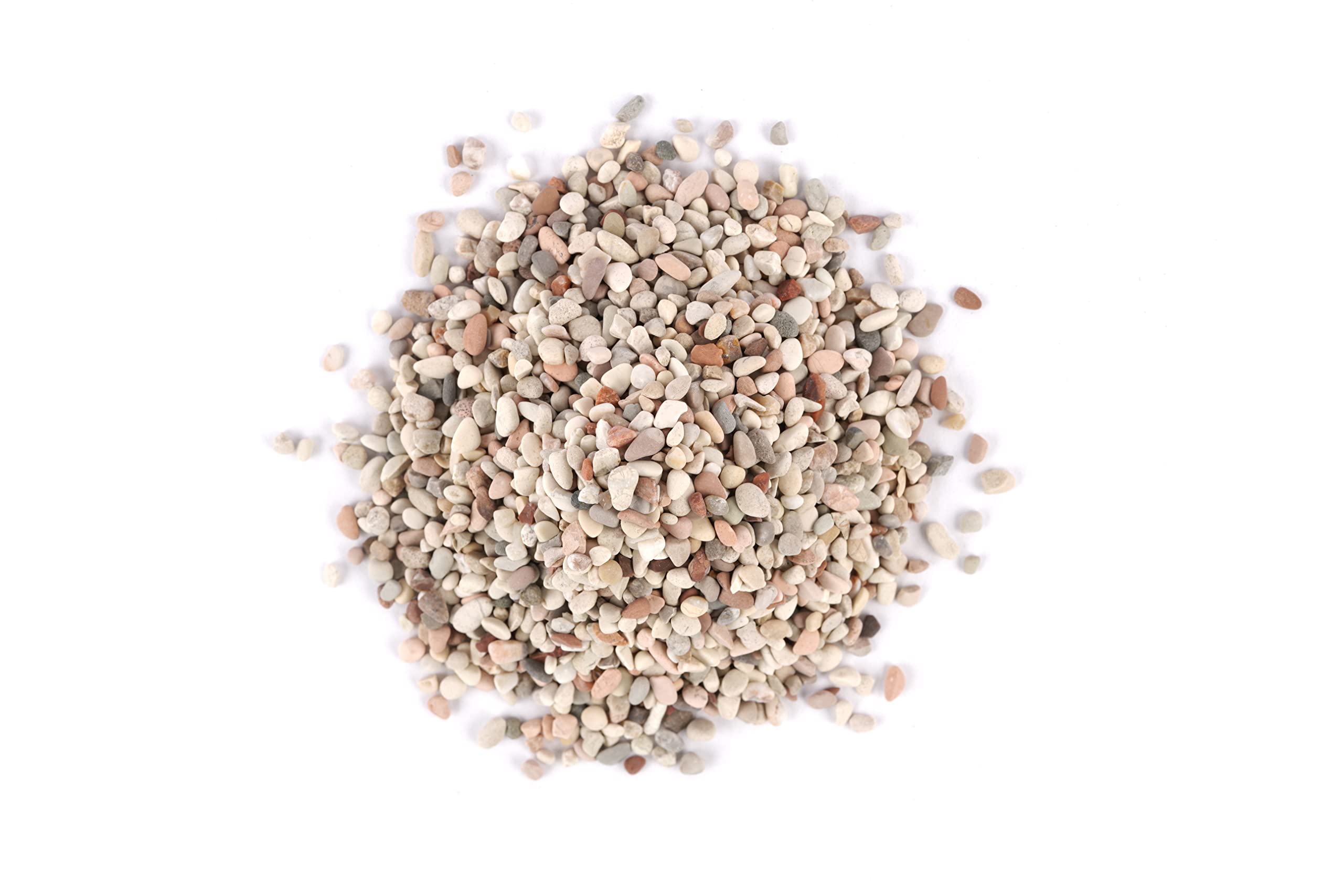LANDEN Betanu Aquascape Sable pour paysage d'aquarium, gravier cosmétique naturel, sable décoratif pour aquarium, gravier de couleur claire 3 à 5 mm, 2 L (3,2 kg)
