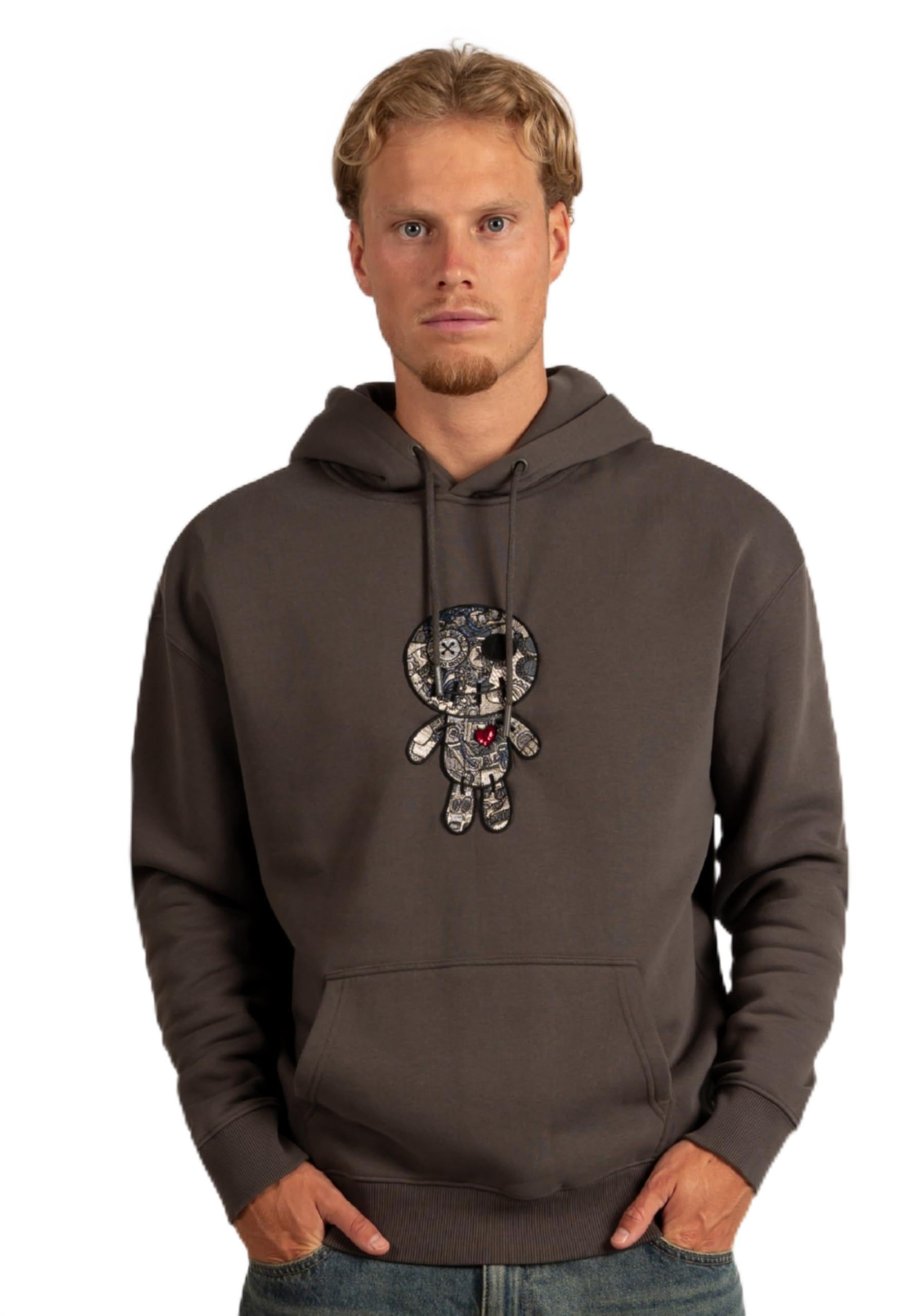 Wrong Friends Men's Ennis Hoodie, Grey, XXL