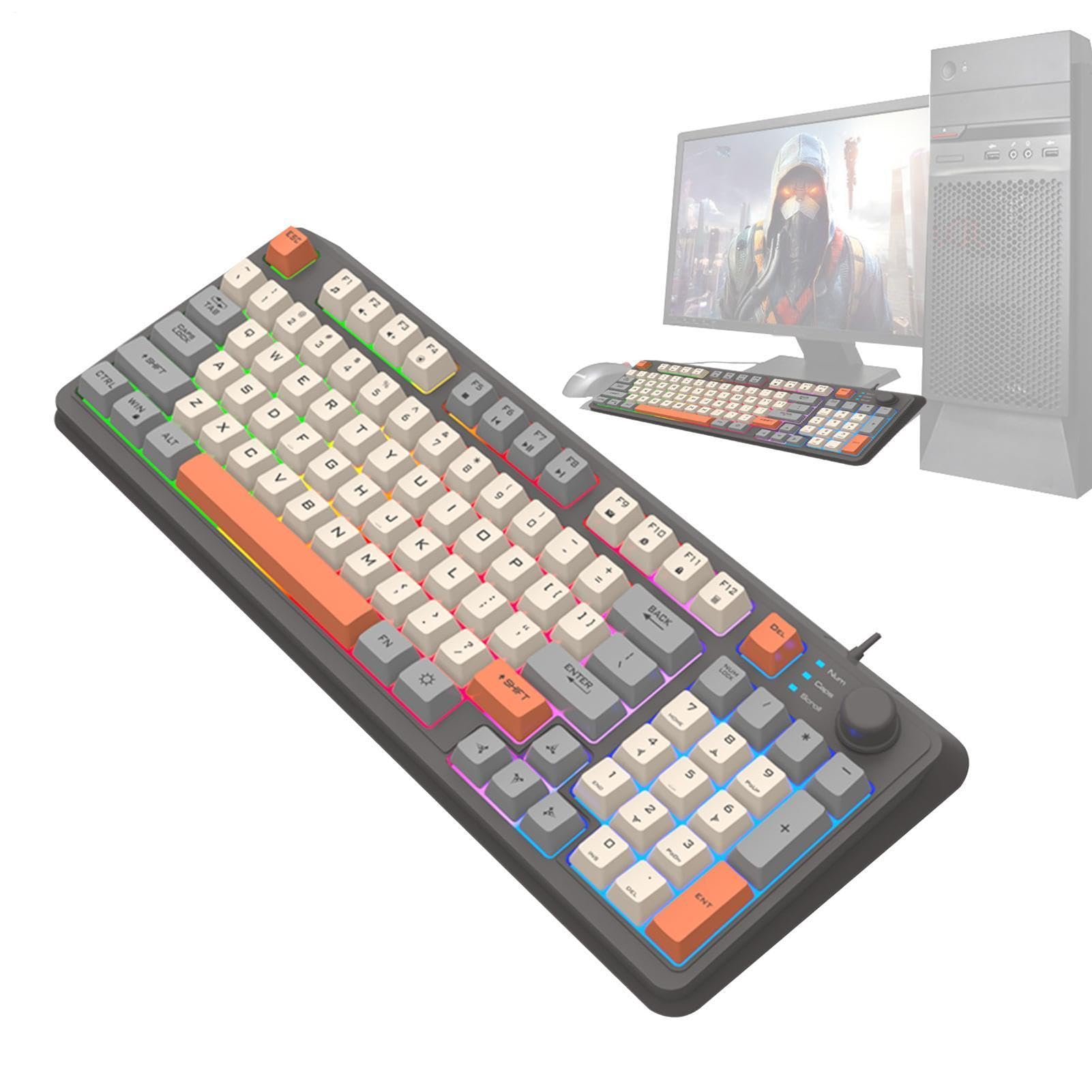 Illumina la tastiera meccanica del gamer, la tastiera meccanica sul | Tastiera meccanica per utenti di computer per gli amanti del gioco studentesco