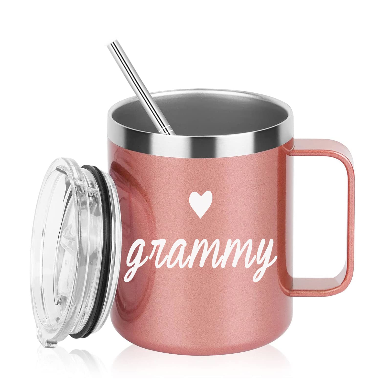 Aletege Great Granny Coffee Mug – Stainless Steel Insulated 12oz Mug With Handle, Rose Gold, Gift For Grandma