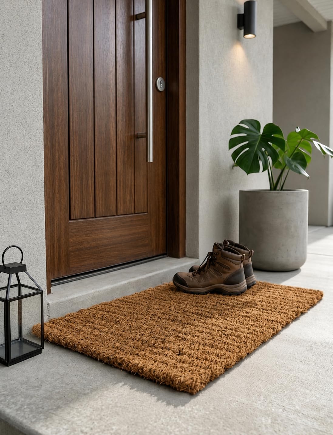 Natural Coir Fibre Mat, Brown, Breathable and Quick Drying, Durable Entrance Mat, 16x28 Inches - Medium-image-39