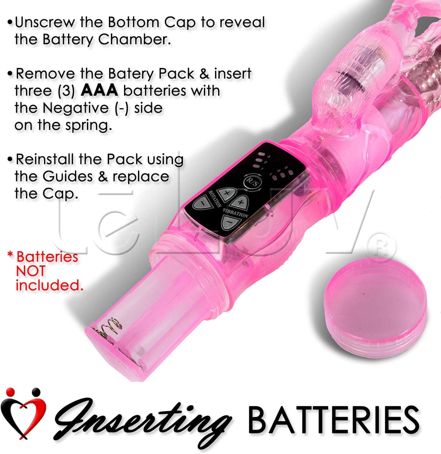 Blue LeLuv Rabbit Vibrator Slim Bunny Bundle with Discreet Lipstick