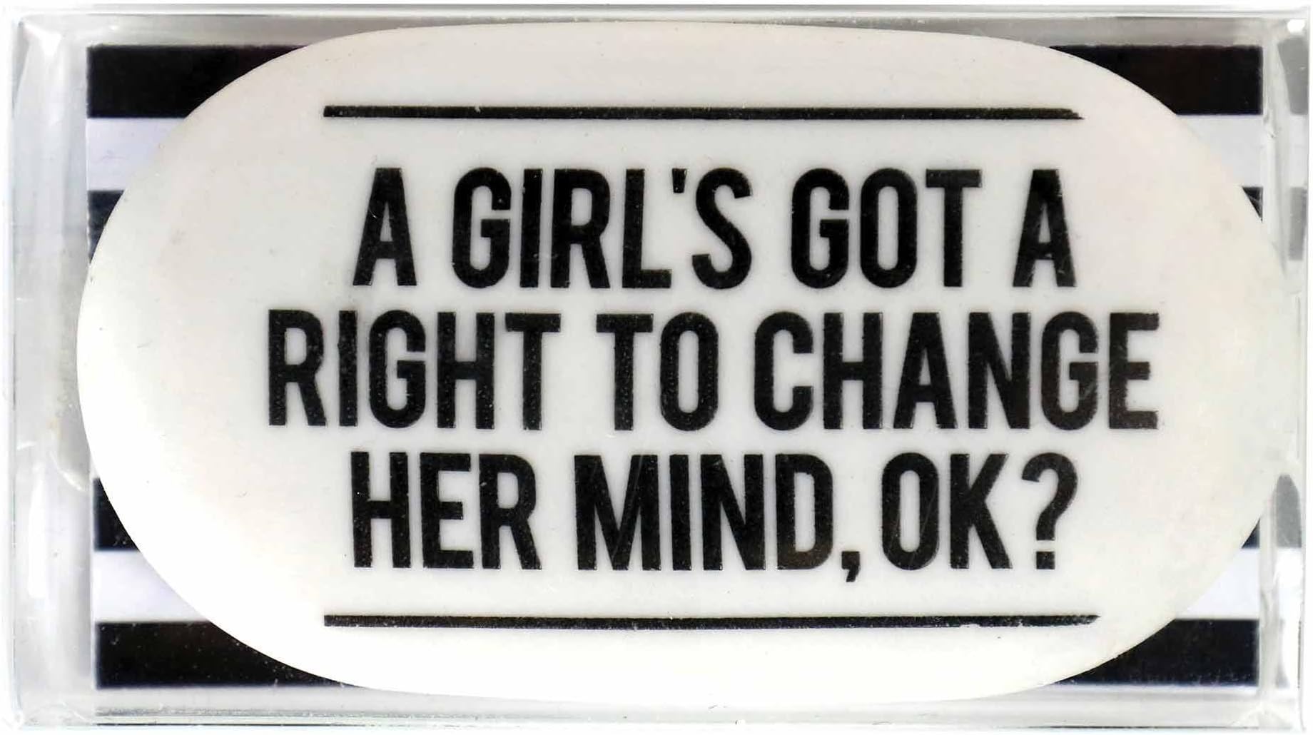 Alice Scott Eraser/Rubber - A Girls Got A Right To Change Her Mind!