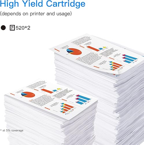 Miniatura 3 de LxTek Cartucho de tinta remanufacturado de repuesto para tinta HP 56 para usar con impresora Deskjet 5850 5650 5150, Photosmart 7150 7260 7350 7960,