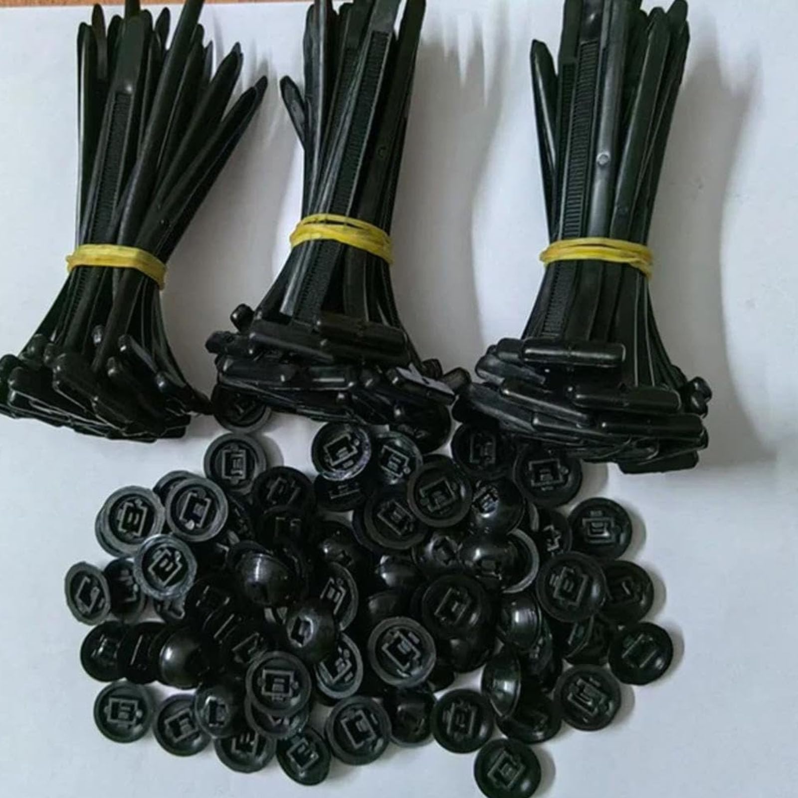 10 Pièces - Boucles De Serrage Câble Universelles En Nylon Pour Voiture - Installation Sans Outil - 11