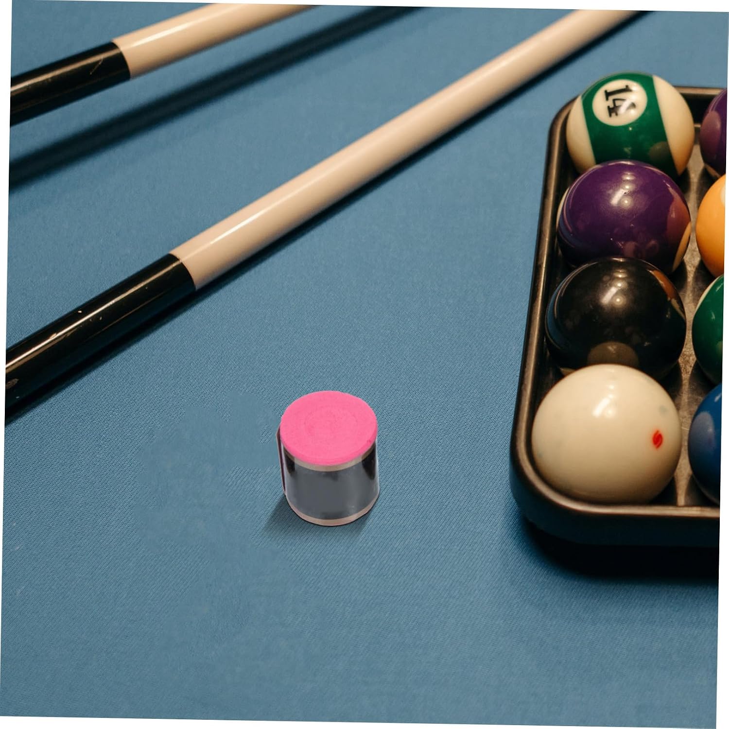 6pcs Pool Chalk Billiard Cue Chalks Snooker for Cue Stick Non-flaking for Club Use