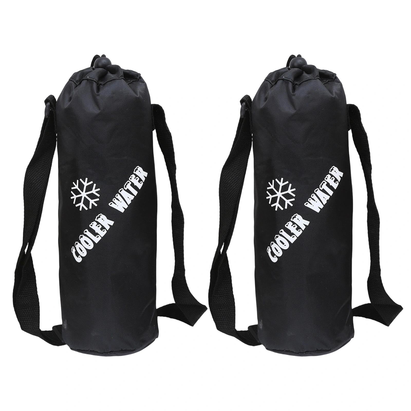 2PCS Borsa per Bottiglia Termica, Borsa Termica per Bevande con Tracolla Regolabile, Borsa Portatile per Bottiglia D'acqua Piccola, per Esterni, ViaggiS