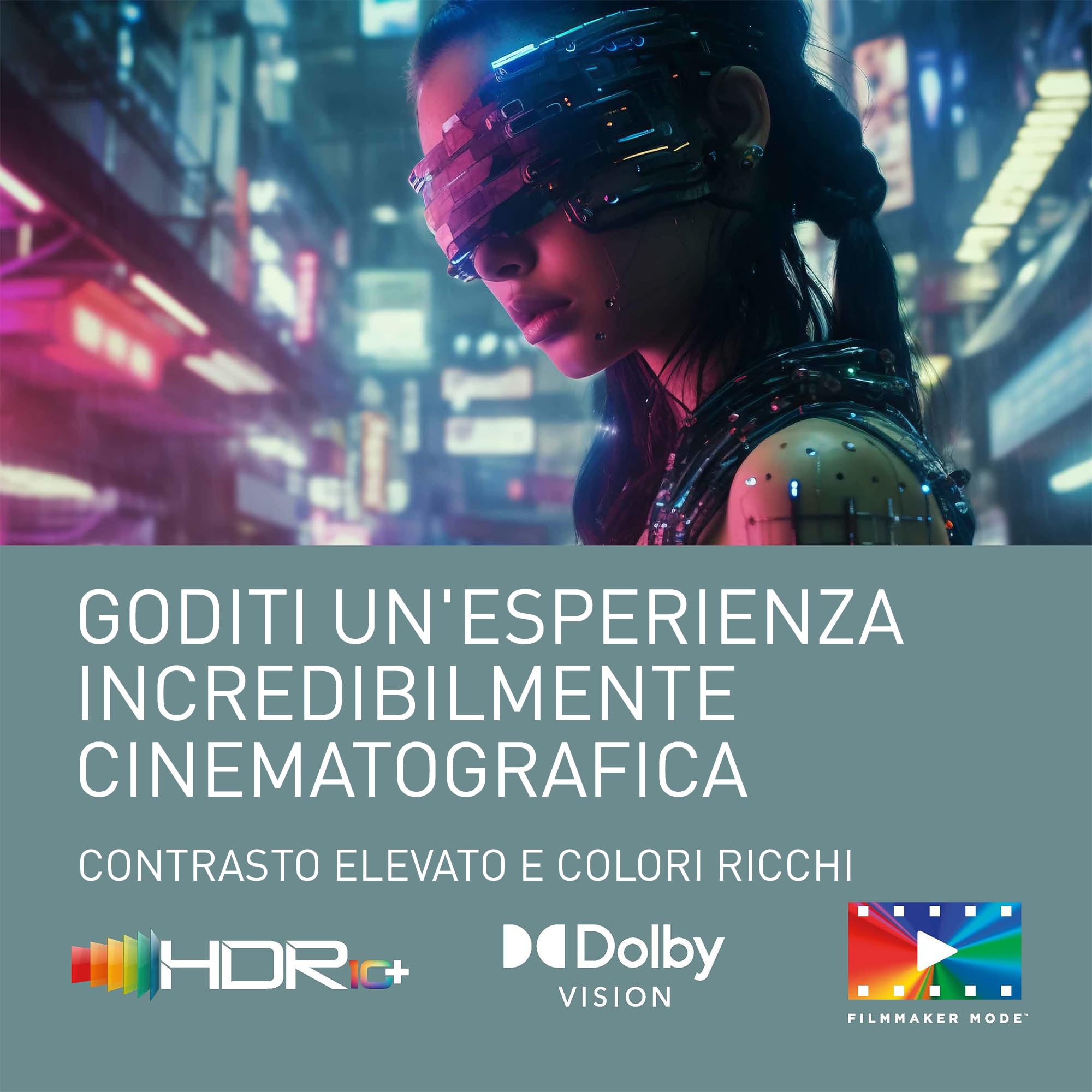 Panasonic Premium TV-50W80AEZC, 50 Pollici TV QLED 4K Ultra HD, Fire TV | Dolby Vision e Atmos, Modalità Game Plus, Controllo Vocale Alexa, Airplay, Smart TV ,Serie W80