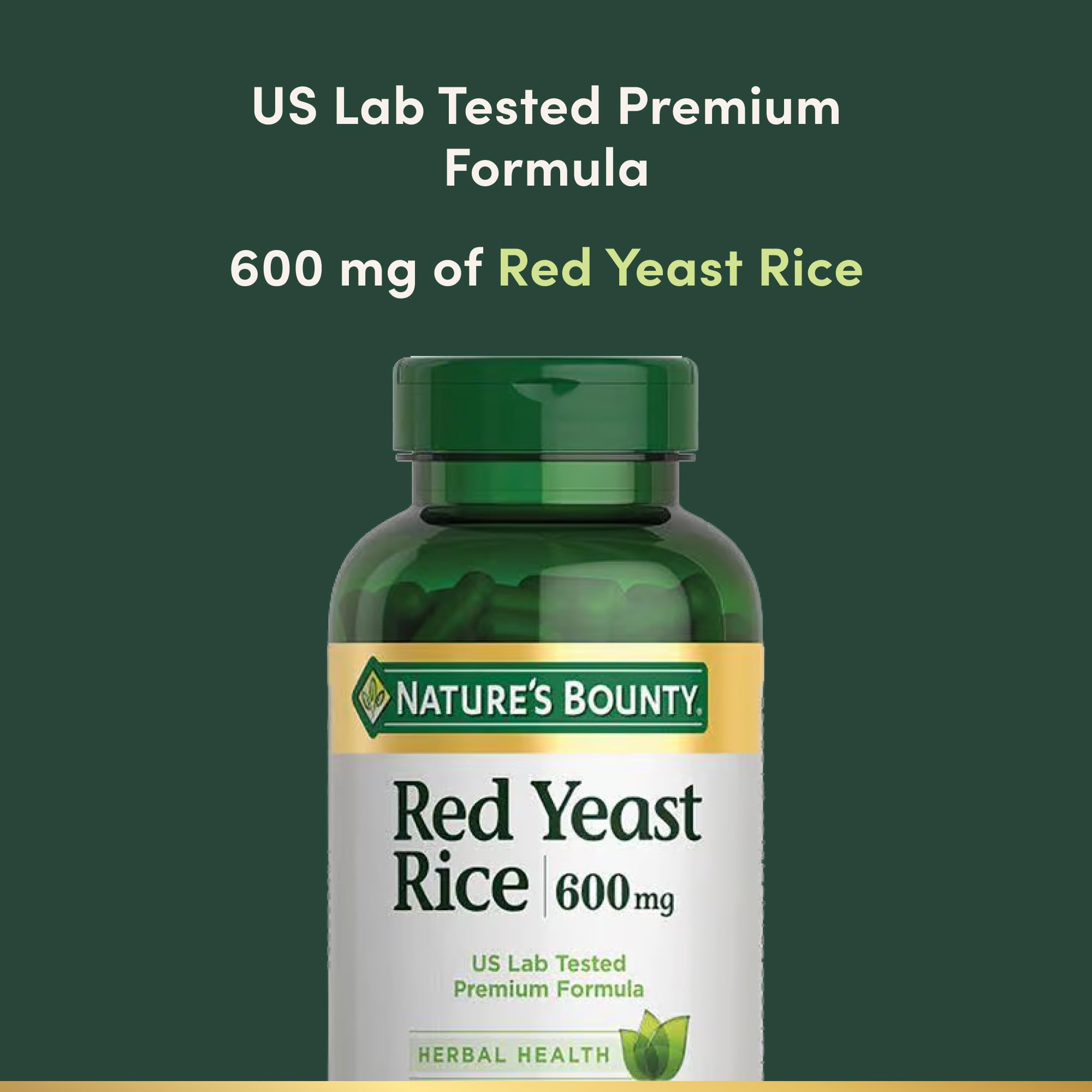Nature's Bounty Red Yeast Rice Pills and Herbal Health Supplement — Amazon image 3