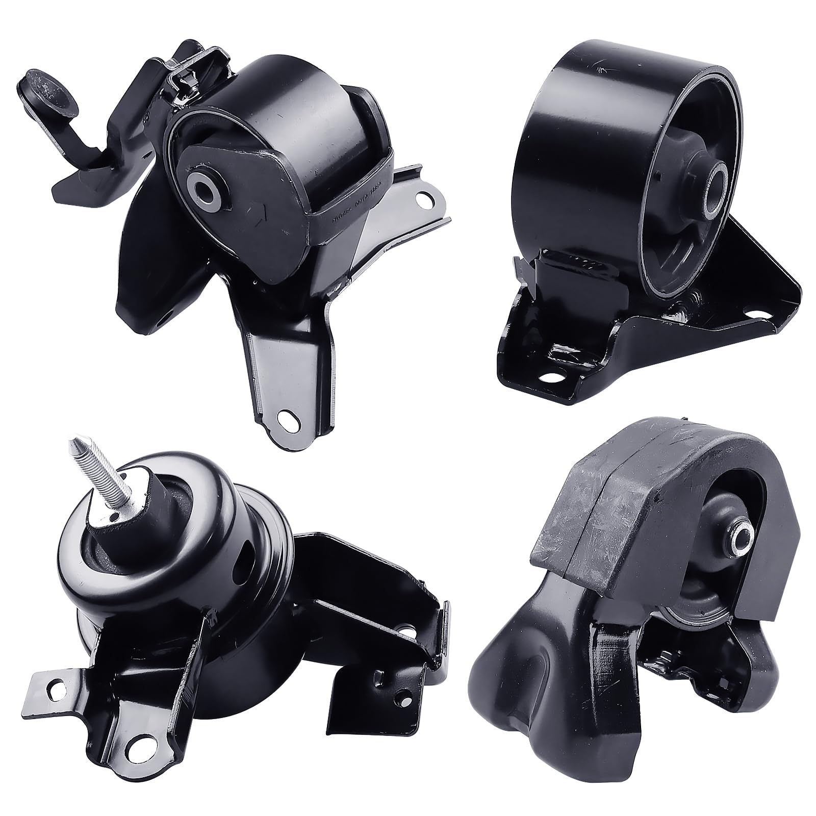 Engine Motor Mount & Transmission Mount Set Compatible with 2007-2010 Kia Magentis 2.4L 2.7L, 2006-2010 Kia Optima 2.4L 2.7L - 4PCS Replacement for A6777 A6780 A7176 A7177