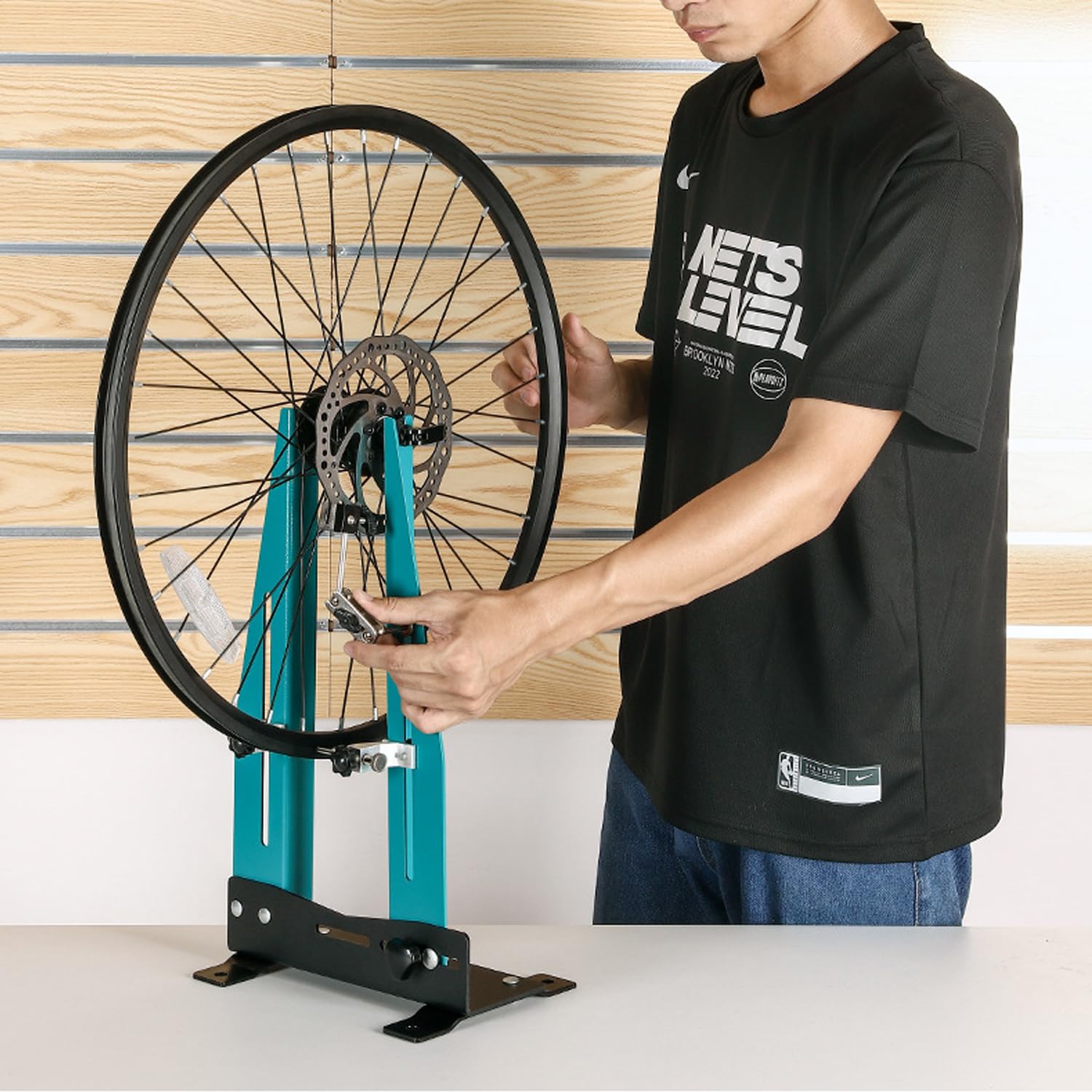 Zentrierständer Fahrrad, Einspeichen Zentrierständer Fahrrad,für X-X” Mountainbike-Laufradsatz und 700er Schnellspanner-Laufradsatz