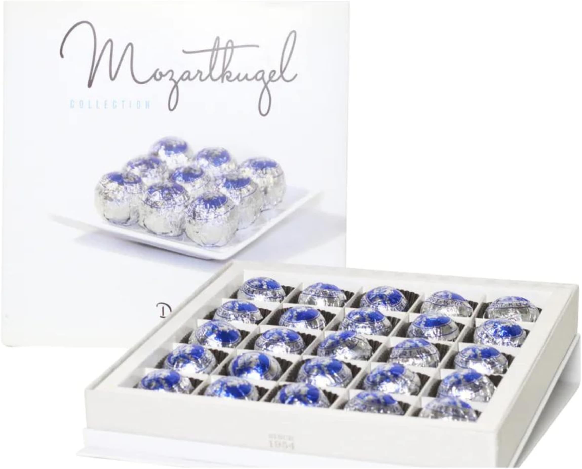 Dallmann Confections Mozartkugel Chocolate Gift Box - Gourmet Chocolates Truffles - Mozartkugel Chocolate Gift Set - Handcrafted With Assorted Delicious Flavours - 25 Pieces