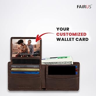 Fairus Wallet Card Personalised With Your Couple Photo and Thoughtful Message, Best for Birthday, Anniversary, Special Occasion Gift For Your GF, BF, Friends