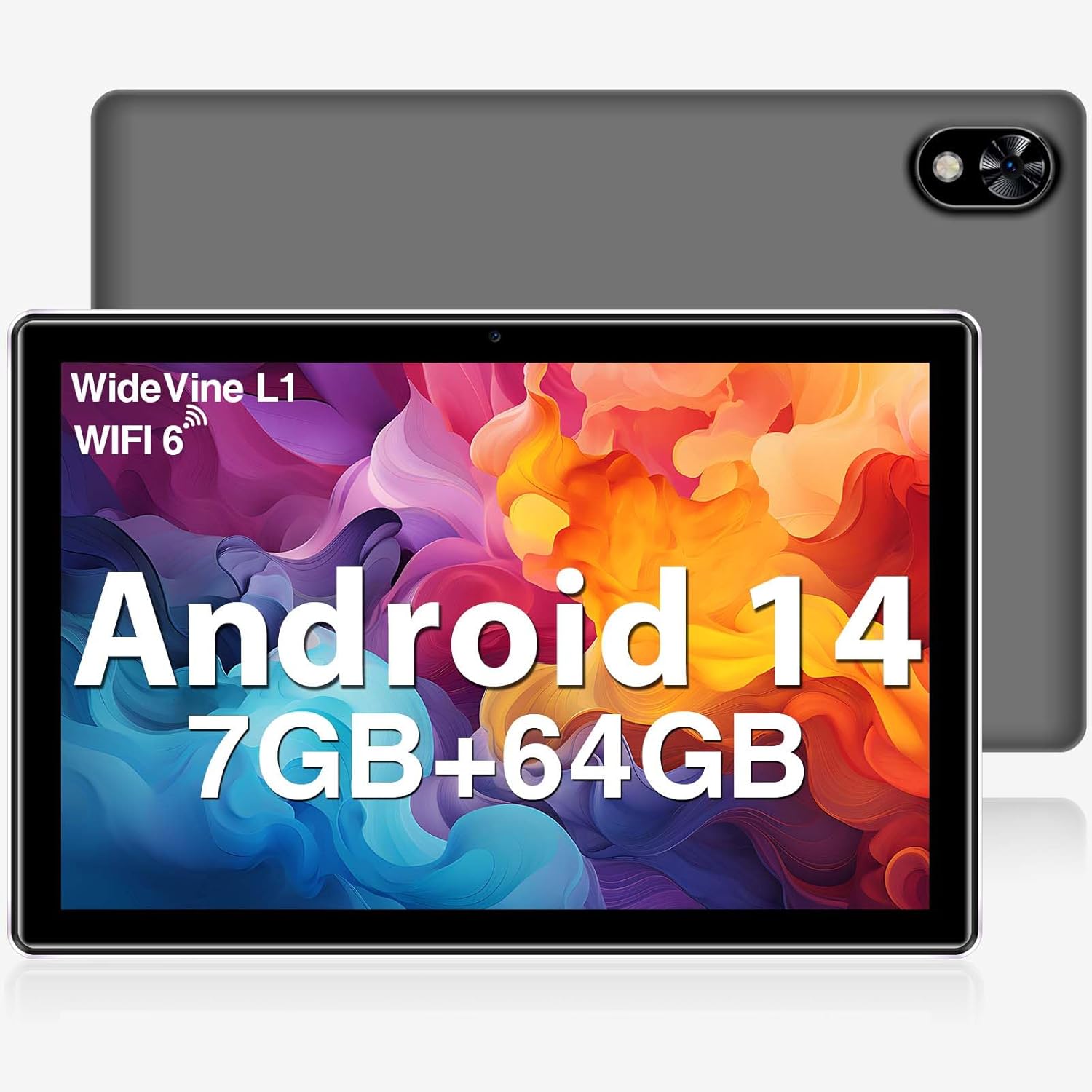 DOOGEE U9 2024 Newest Android 14 10″ Tablet 7GB RAM+64GB ROM 1TB TF, Bluetooth 5.0 WIFI 6 Tablet, 10W Fast Charging Android Tablets, OTG, Type C, 3.5mm Heakphone Jack, Gray – 2024