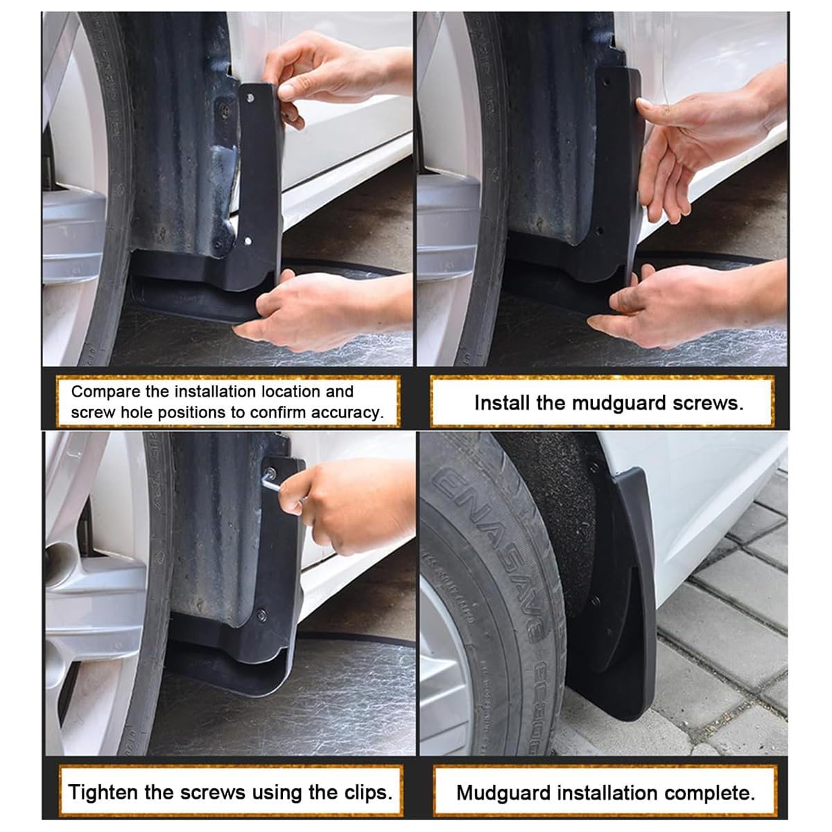 4 Pezzi Paraspruzzi Auto per Audi A3 Sportback (8PA) 2004 2005 2006 2007 2008-2012, Paraspruzzi Auto Parafanghi Anteriori O Posteriori Parafanghi Protettivi Schizzi Pneumatici