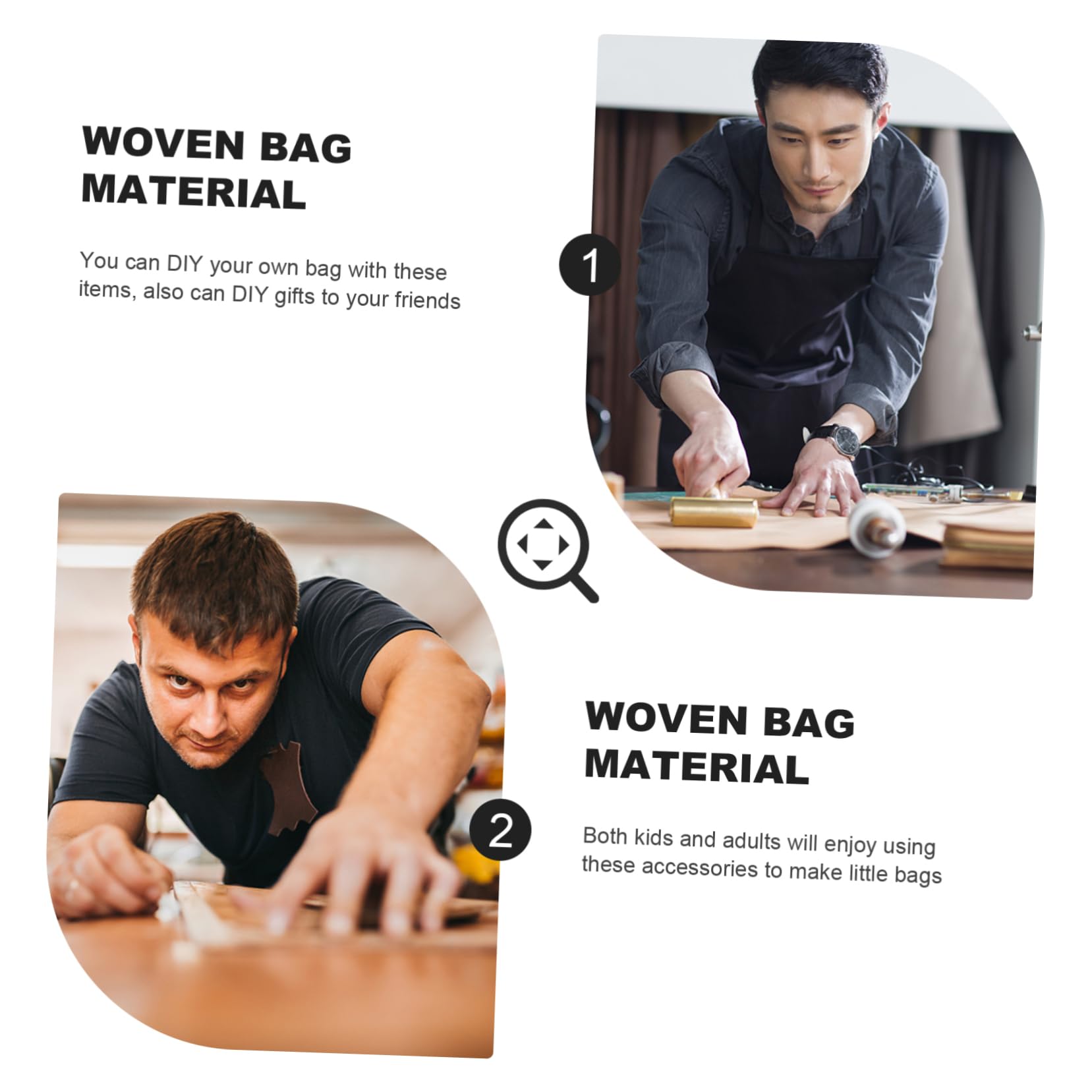 jojofuny 3 Juegos Asas para Bolso con Base de PU y Moldeador Inferior Accesorios Diy para Bolsos Tejidos de Cumpleaños para Reparación y Personalización de