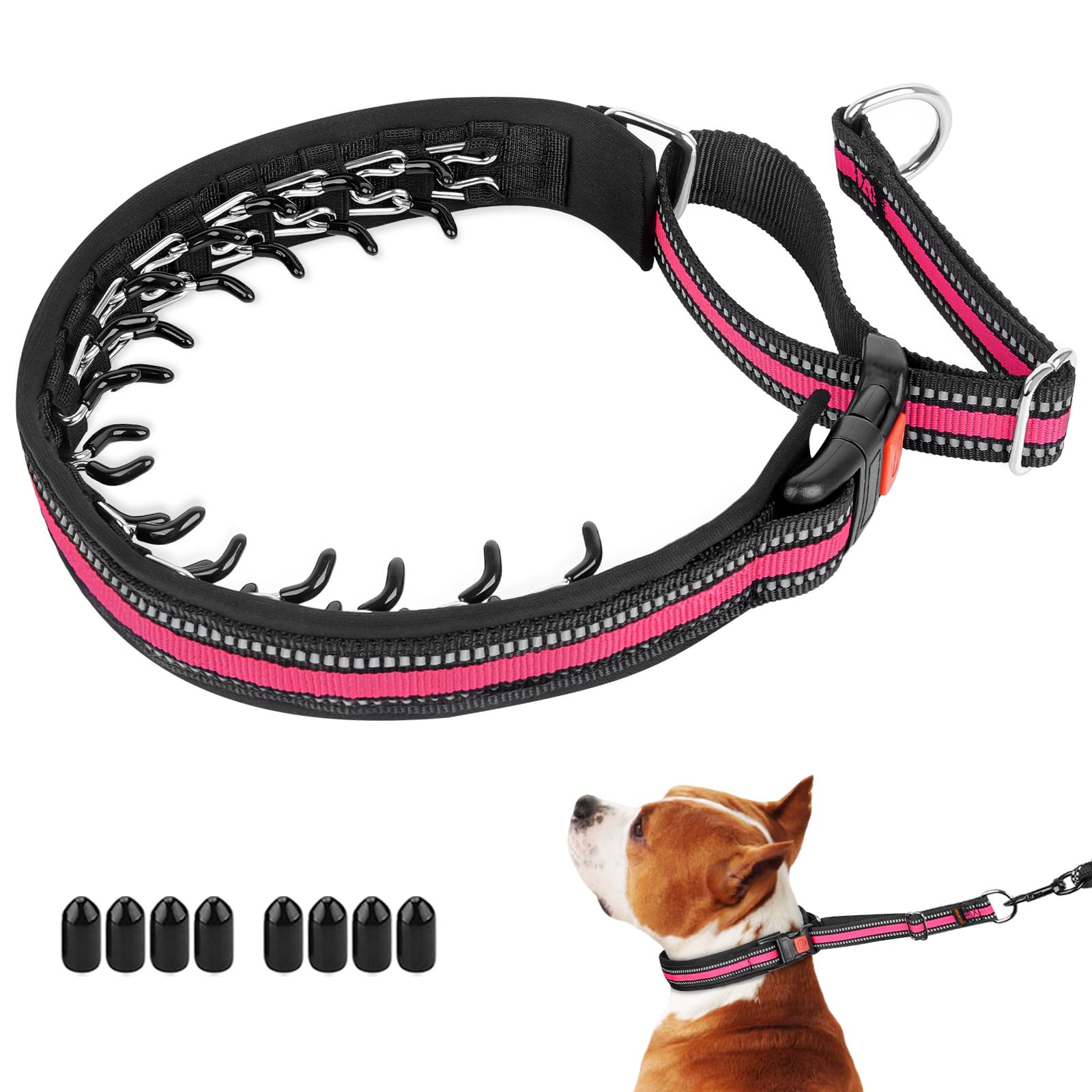 Photo 1 of ** sold as is no refund/return**
Mayerzon Martingale Collar for Dogs, No Pull Dog Collar with Reflective Strip for Small Medium Large Dogs, Anti Pulling Dog Collar with Buckle for Walking Training, Safe for Night Walk(Pink, M)