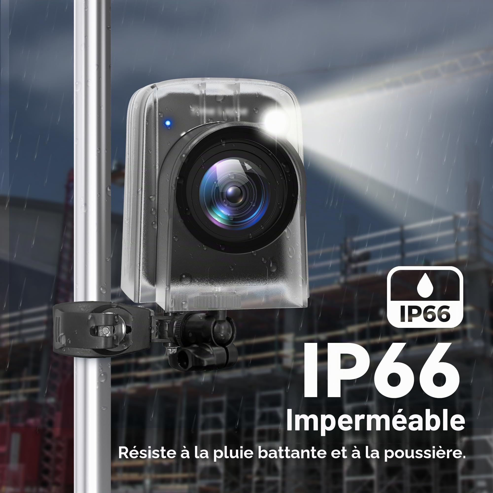 Dsoon Caméra Timelapse FHD pour la Construction, Les Plantes, la météo et la Vie, avec résolution 4K, écran LCD TFT HD 2,4", 180 Jours de Veille étanche IP66, Carte TF 64 Go Incluse