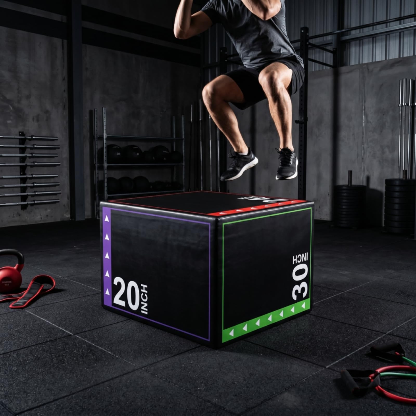 kowaku Pliometrico Box Antiscivolo Box Pliometrico Portatile Scatola per Appassionati di Fitness, Palestra in Casa